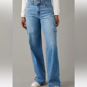 American Eagle Wide Leg Cargo Jeans